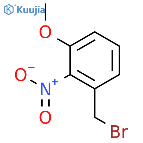 1-(bromomethyl)-3-methoxy-2-nitrobenzene structure