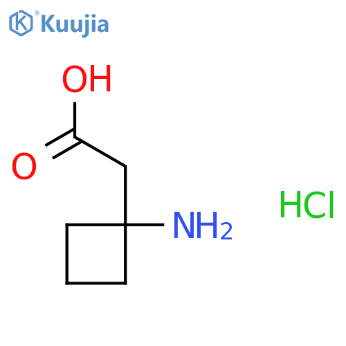2-(1-Aminocyclobutyl)acetic acid hydrochloride structure