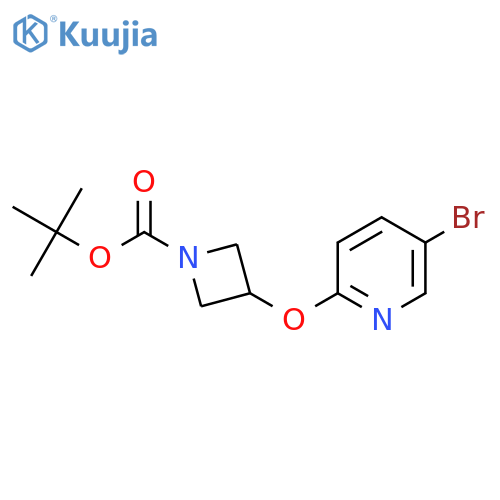 Tert-butyl 3-[(5-bromo-2-pyridyl)oxy]azetidine-1-carboxylate structure