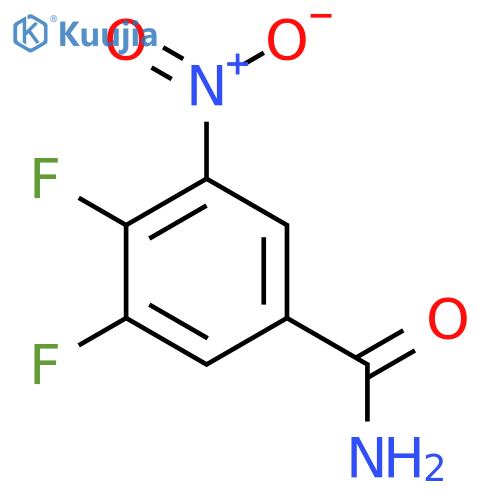 3,4-Difluoro-5-nitrobenzamide structure