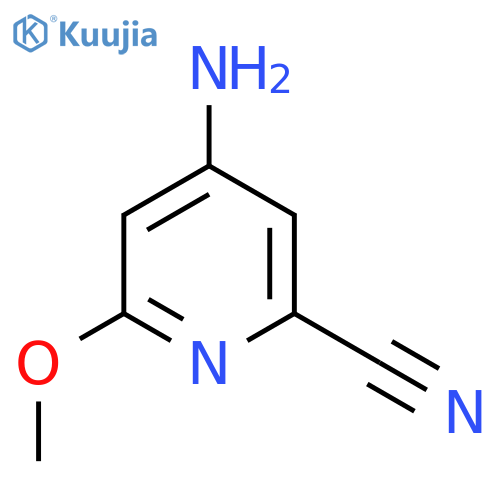 4-Amino-6-methoxypicolinonitrile structure