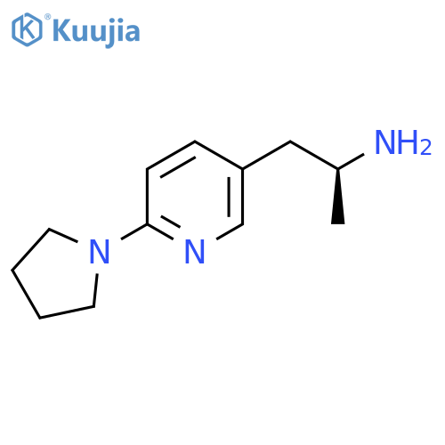 (2S)-1-[6-(pyrrolidin-1-yl)pyridin-3-yl]propan-2-amine structure