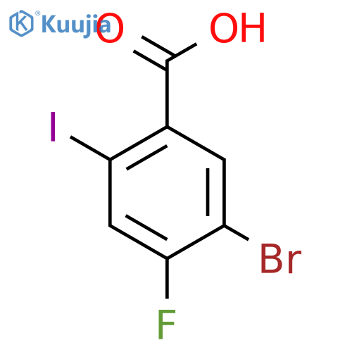 5-Bromo-4-fluoro-2-iodobenzoic acid structure