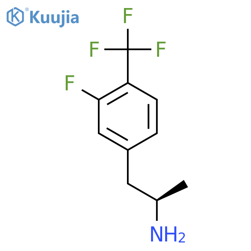 (2R)-1-3-fluoro-4-(trifluoromethyl)phenylpropan-2-amine structure
