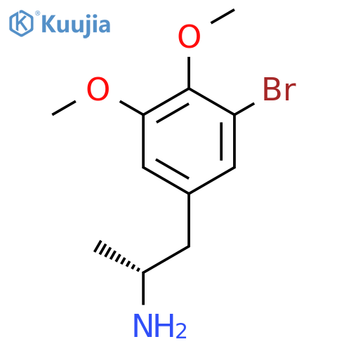 (2R)-1-(3-bromo-4,5-dimethoxyphenyl)propan-2-amine structure