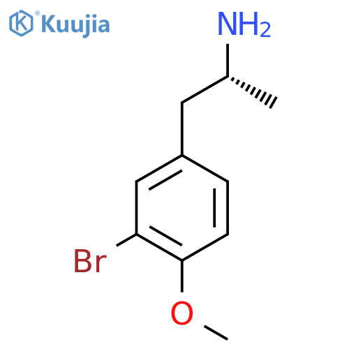 (2R)-1-(3-bromo-4-methoxyphenyl)propan-2-amine structure