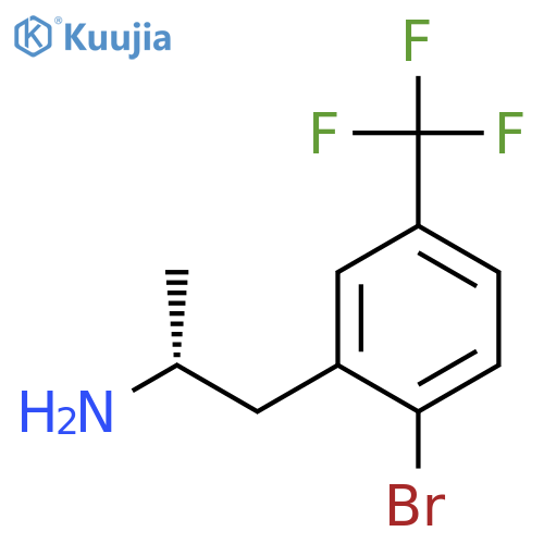 (2R)-1-2-bromo-5-(trifluoromethyl)phenylpropan-2-amine structure