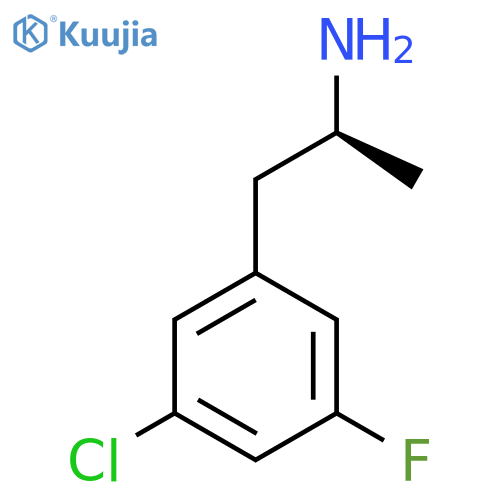 (2S)-1-(3-chloro-5-fluorophenyl)propan-2-amine structure