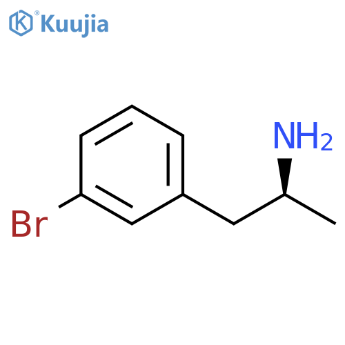 (2S)-1-(3-bromophenyl)propan-2-amine structure