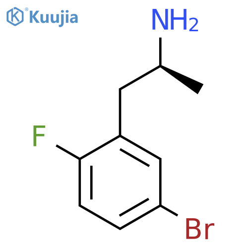 (2S)-1-(5-bromo-2-fluorophenyl)propan-2-amine structure