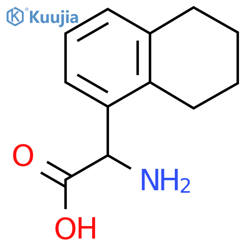 2-amino-2-(5,6,7,8-tetrahydronaphthalen-1-yl)acetic acid structure
