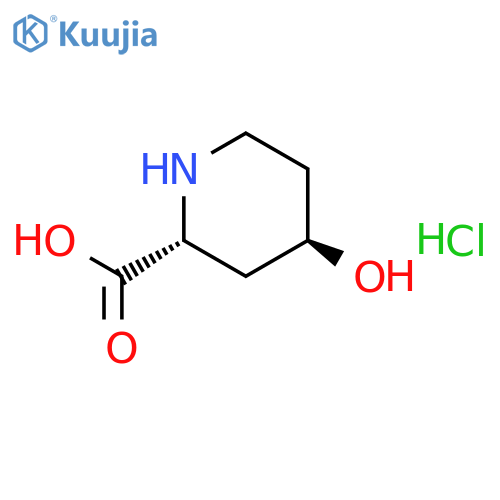 (2R,4R)-4-Hydroxypiperidine-2-carboxylic acid hydrochloride structure