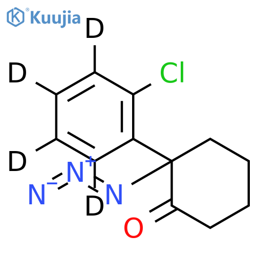 2-Azido-2-(6-chlorophenyl)cyclohexanone-d4 structure