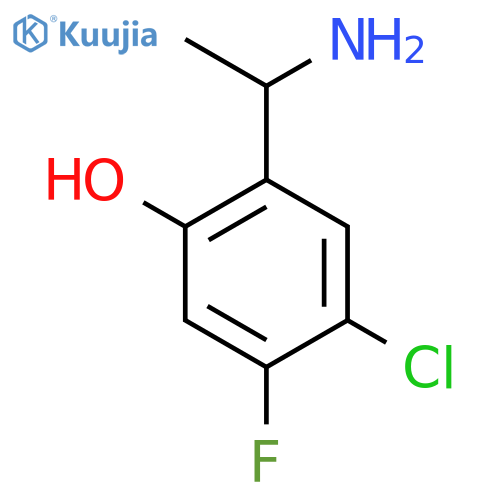 2-(1-Aminoethyl)-4-chloro-5-fluorophenol structure
