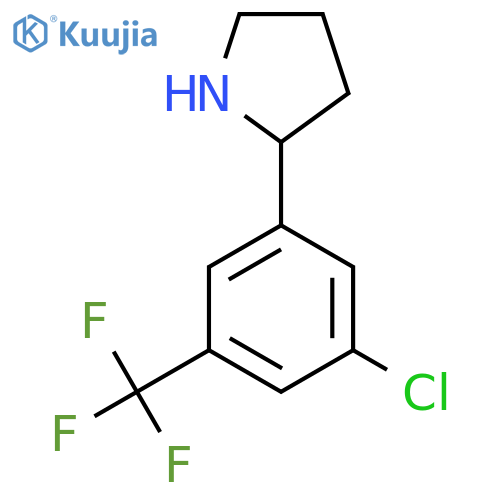 2-3-chloro-5-(trifluoromethyl)phenylpyrrolidine structure