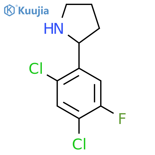 2-(2,4-dichloro-5-fluorophenyl)pyrrolidine structure