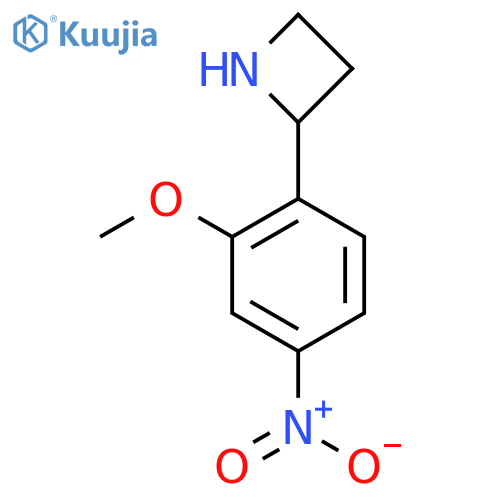 2-(2-methoxy-4-nitrophenyl)azetidine structure