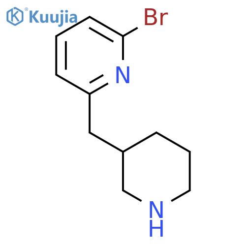 2-bromo-6-(piperidin-3-yl)methylpyridine structure