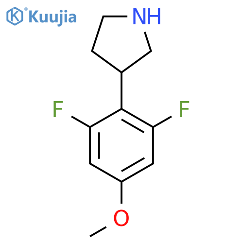 3-(2,6-difluoro-4-methoxyphenyl)pyrrolidine structure
