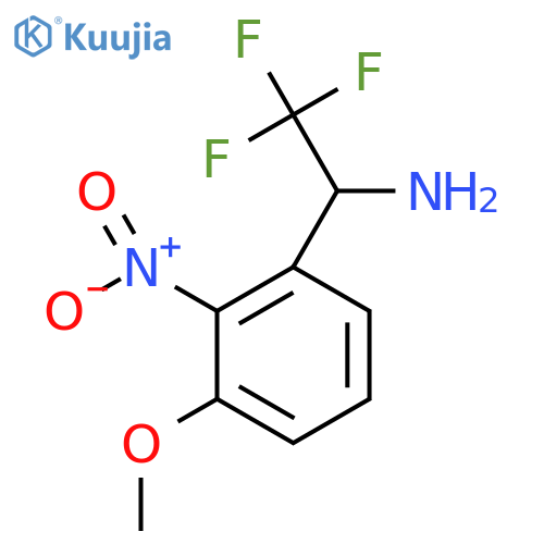 2,2,2-trifluoro-1-(3-methoxy-2-nitrophenyl)ethan-1-amine structure