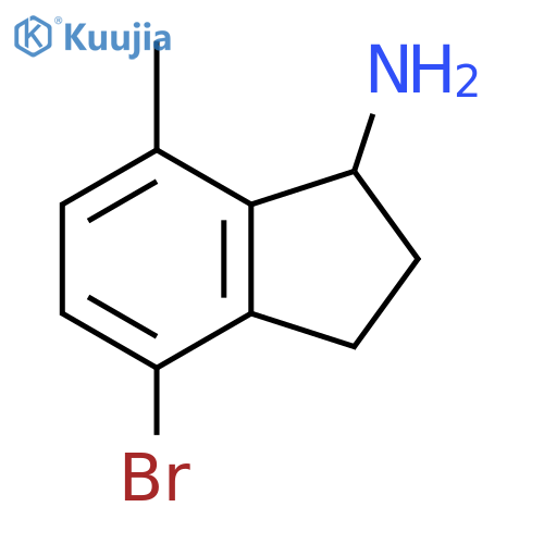 4-BROMO-7-METHYL-2,3-DIHYDRO-1H-INDEN-1-AMINE structure