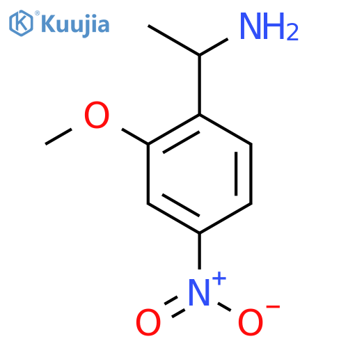 1-(2-methoxy-4-nitrophenyl)ethan-1-amine structure
