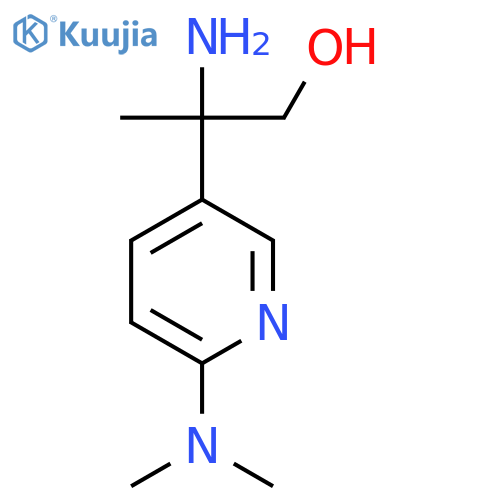 2-amino-2-6-(dimethylamino)pyridin-3-ylpropan-1-ol structure