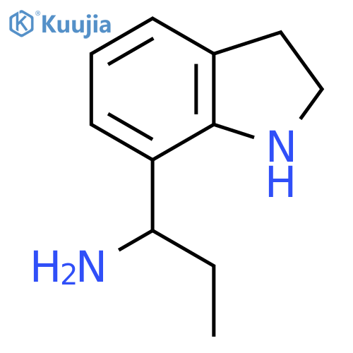 1-(2,3-dihydro-1H-indol-7-yl)propan-1-amine structure