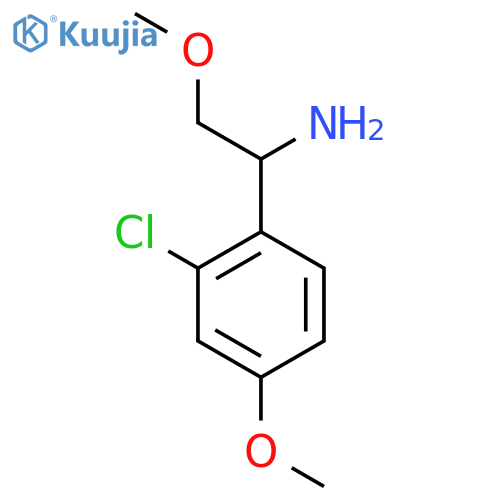 1-(2-CHLORO-4-METHOXYPHENYL)-2-METHOXYETHAN-1-AMINE structure
