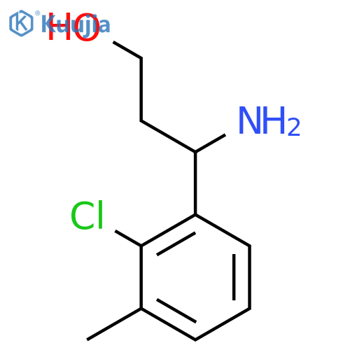 3-AMINO-3-(2-CHLORO-3-METHYLPHENYL)PROPAN-1-OL structure