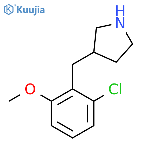 3-(2-chloro-6-methoxyphenyl)methylpyrrolidine structure
