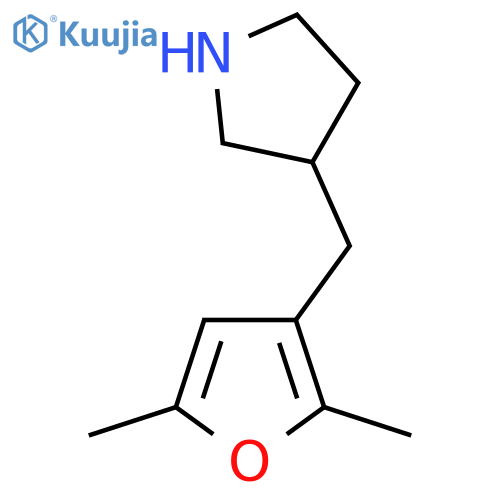 3-(2,5-dimethylfuran-3-yl)methylpyrrolidine structure