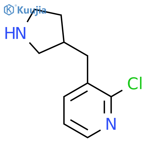2-Chloro-3-[(pyrrolidin-3-yl)methyl]pyridine structure