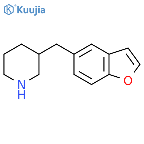 3-(1-benzofuran-5-yl)methylpiperidine structure