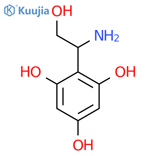 2-(1-amino-2-hydroxyethyl)benzene-1,3,5-triol structure