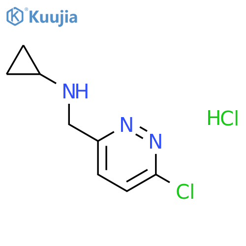N-((6-chloropyridazin-3-yl)methyl)cyclopropanamine hydrochloride structure