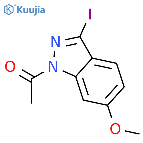 1-(3-iodo-6-methoxy-1h-indazol-1-yl)ethanone structure