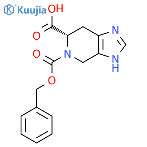 (6S)-5-(benzyloxy)carbonyl-1H,4H,5H,6H,7H-imidazo4,5-cpyridine-6-carboxylic acid structure