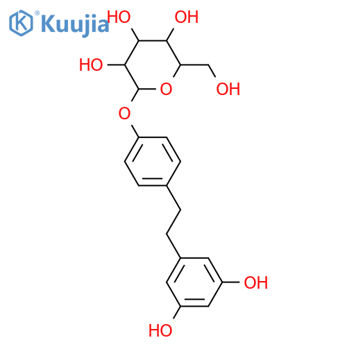 1-(3,5-Dihydroxyphenyl)-2-(4-hydroxyphenyl)ethane; 4'-O-β-D-Glucopyranoside structure