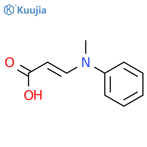 2-Propenoic acid, 3-(methylphenylamino)- structure
