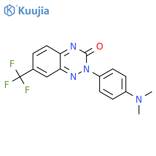 2-4-(Dimethylamino)phenyl-7-(trifluoromethyl)-1,2,4-benzotriazin-3(2H)-one structure