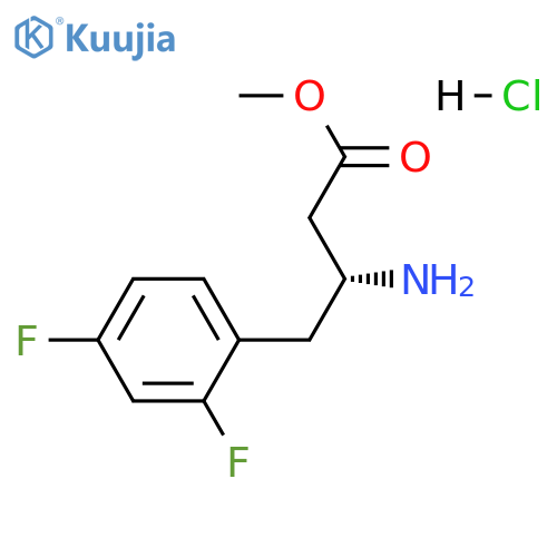 (R)-Methyl 3-amino-4-(2,4-difluorophenyl)butanoate HCl structure