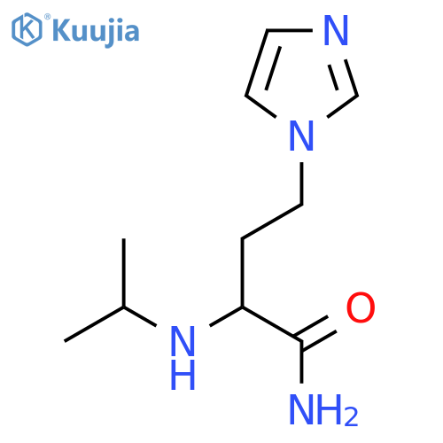 4-(1H-imidazol-1-yl)-2-(propan-2-yl)aminobutanamide structure
