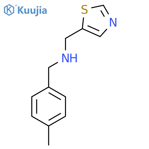 [(4-Methylphenyl)methyl](1,3-thiazol-5-ylmethyl)amine structure