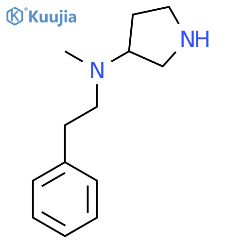 N-methyl-N-(2-phenylethyl)pyrrolidin-3-amine structure