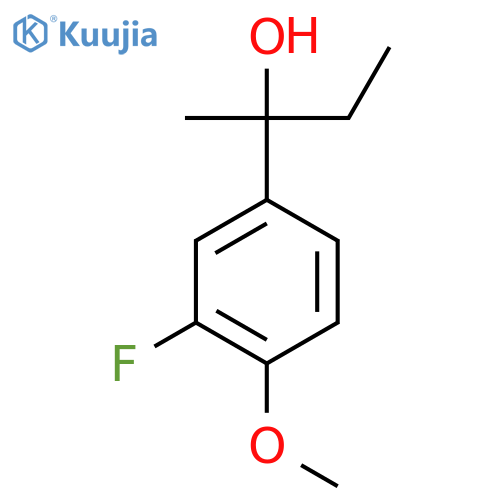 2-(3-Fluoro-4-methoxyphenyl)-2-butanol structure