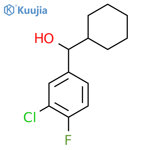 Cyclohexyl (3-chloro-4-fluorophenyl)methanol structure