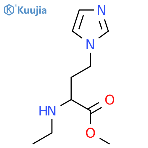 methyl 2-(ethylamino)-4-(1H-imidazol-1-yl)butanoate structure