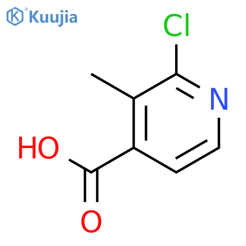 2-Chloro-3-methylisonicotinic acid structure
