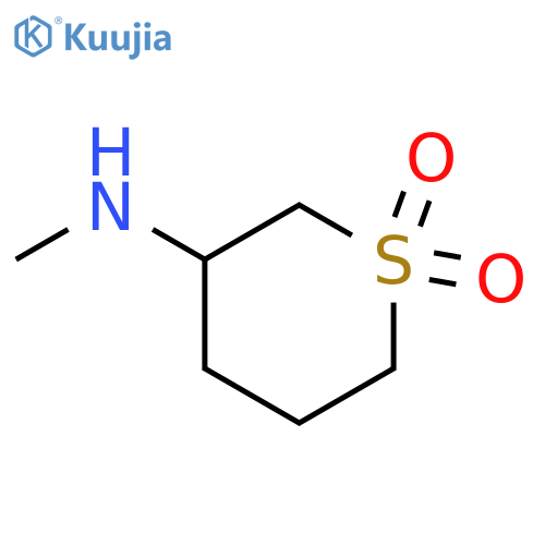 3-(methylamino)-1lambda6-thiane-1,1-dione structure